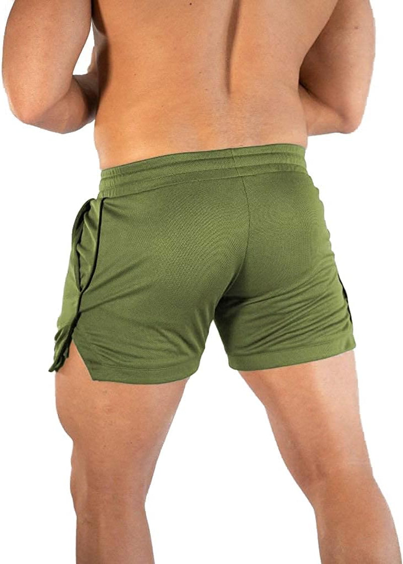 Men'S Athletic Shorts Gym Workout Short Shorts Casual Shorts Running Bodybuilding 5 Inch Inseam Shorts