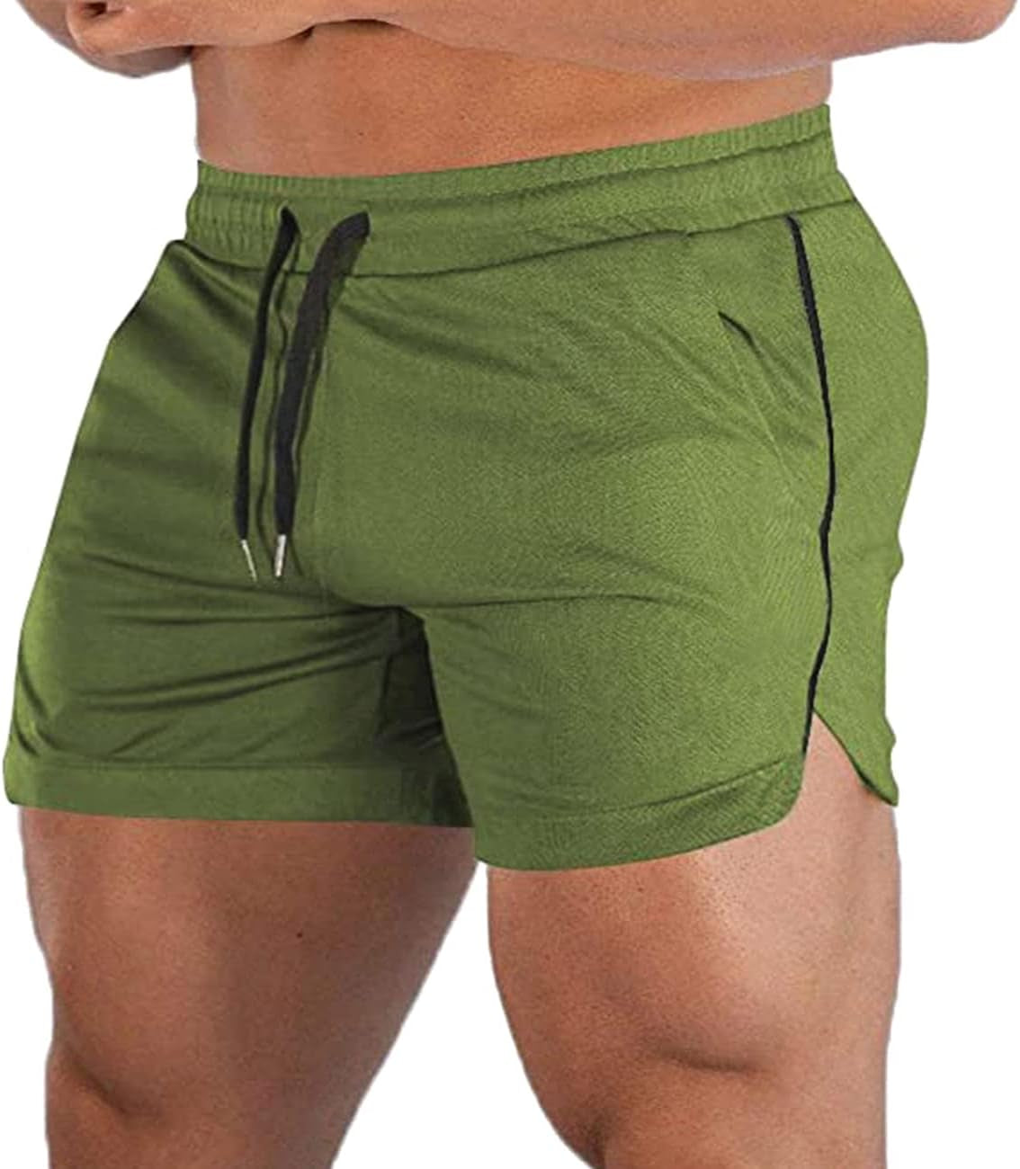 Men'S Athletic Shorts Gym Workout Short Shorts Casual Shorts Running Bodybuilding 5 Inch Inseam Shorts