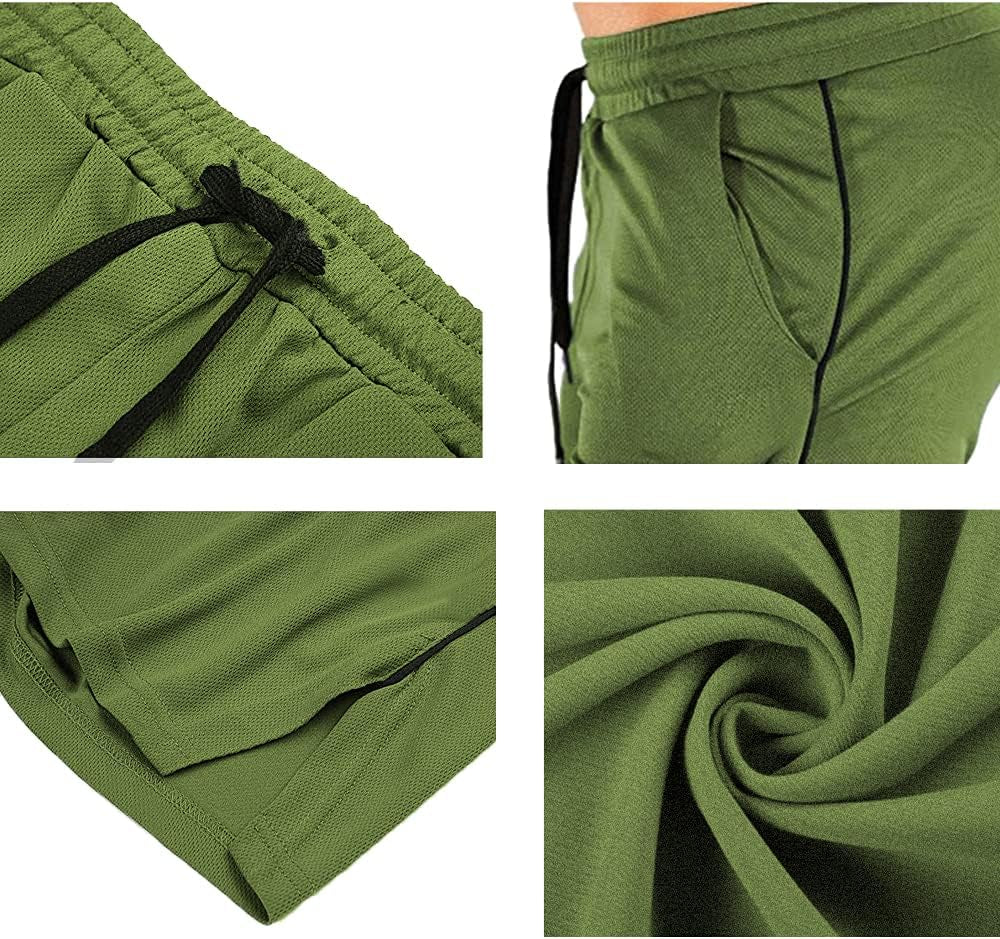 Men'S Athletic Shorts Gym Workout Short Shorts Casual Shorts Running Bodybuilding 5 Inch Inseam Shorts